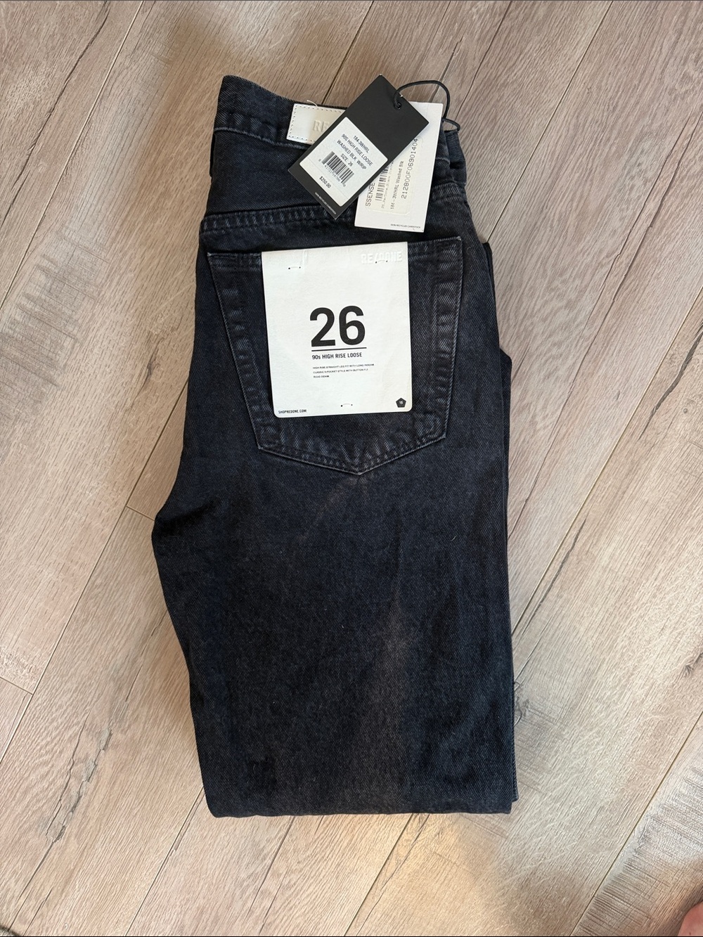 Re/Done Black High-Rise Women's Jeans